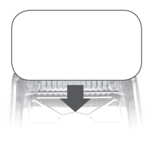 7223LBE - Ovenable Container Board Lid to suit 7223 tray