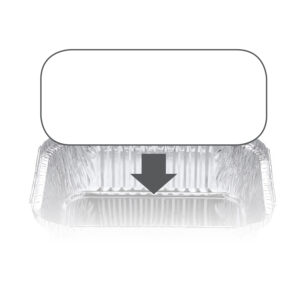 7419LB - Ovenable Container Board Lid to suit 7419 tray