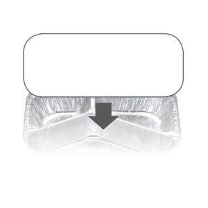 7420/7720LBE - Ovenable Container Board Lid to suit 7420/ 7720 trays