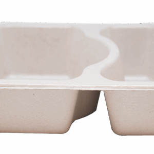 PT6122-48PF - 2 Cavity Pulp Paper Deep Meal Tray